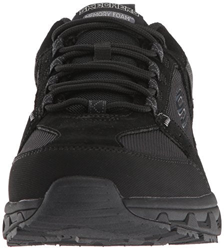 Skechers mens Oak Canyon Oxford, Black, 10.5 US