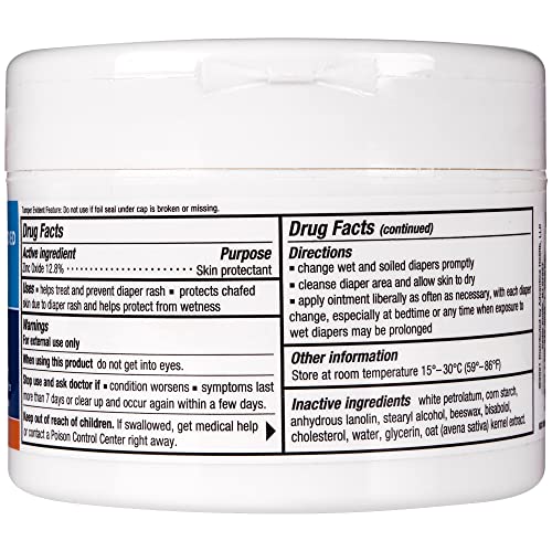 Triple Paste Diaper Rash Cream for Baby - 8 Oz Tub - Zinc Oxide Ointment Treats, Soothes and Prevents Diaper Rash - Pediatrician-Recommended Hypoallergenic Formula with Soothing Botanicals