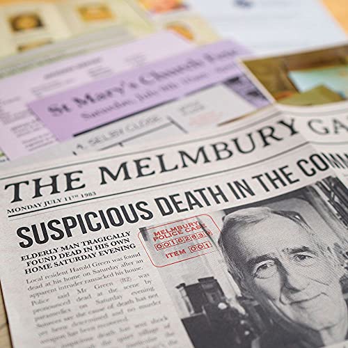 Think Fun Cold Case: A Pinch of Murder – A Murder Mystery Game in a Box for Ages 14 and Up