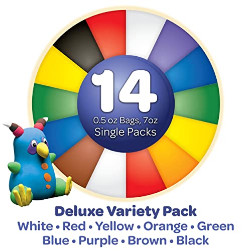 Crayola Model Magic Deluxe Variety Pack, 14 / Pack, Net .7 Ounce