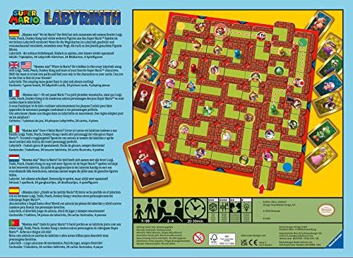 Ravensburger Super Mario Labyrinth Family Board Game for Kids and Adults Ages 7 and Up - So Easy to Learn and Play with Great Replay Value