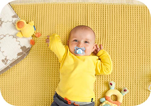 MAM Original Baby Pacifier, Nipple Shape Helps Promote Healthy Oral Development, Sterilizer Case, Love and Affection/Girl, 0-6 Months (Pack of 2)