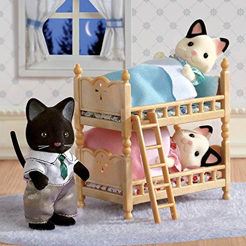 Calico Critters, Tuxedo Cat Family, Dolls, Dollhouse Figures, Collectible Toys, Multi, 3 inches