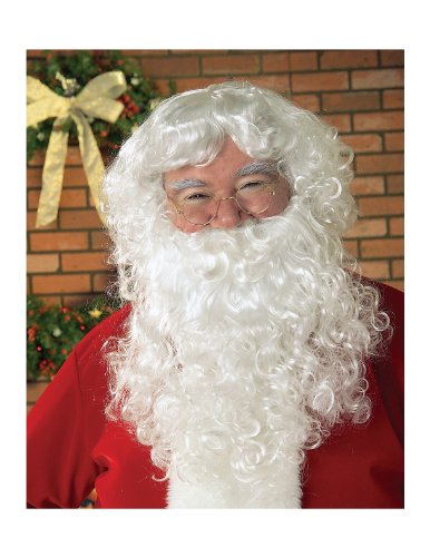 Rubie's Value Santa Beard And Wig Set, White, One Size