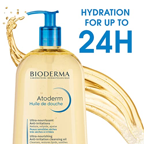Bioderma - Atoderm - Cleansing Oil - Face and Body Cleansing Oil - Soothes Discomfort - Cleansing Oil for Very Dry Sensitive Skin