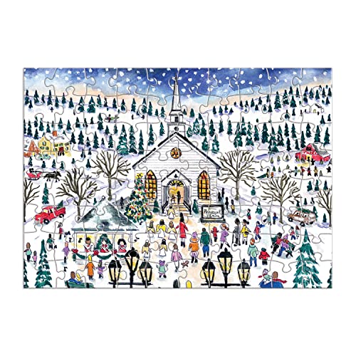 Michael Storrings 12 Days of Christmas Advent Calendar Puzzle, Includes 12 80-Piece Puzzles, 5” x 7” Each – Unique Holiday Jigsaw Puzzle Set with Thick, Sturdy Pieces