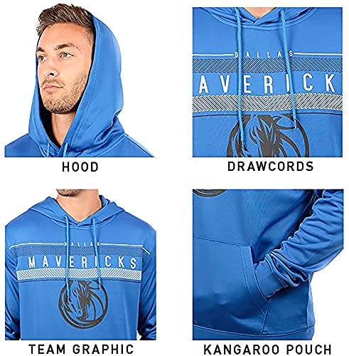 Ultra Game NBA Men's Fleece Midtown Pullover Sweatshirt