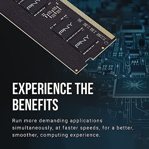 PNY Performance 16GB DDR4 DRAM 2666MHz (PC4-21300) CL19 (Compatible with 2400MHz or 2133MHz) 1.2V Notebook/Laptop (SODIMM) Computer Memory RAM – MN16GSD42666