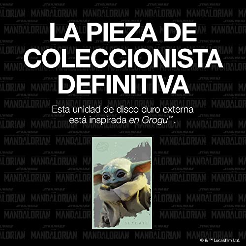 Seagate Grogu Drive Special Edition FireCuda External Hard Drive 2TB Officially-Licensed - 2.5 Inch USB 3.2 Gen 1 forced inspired Blue LED lighting with Rescue Services (STKL2000404)