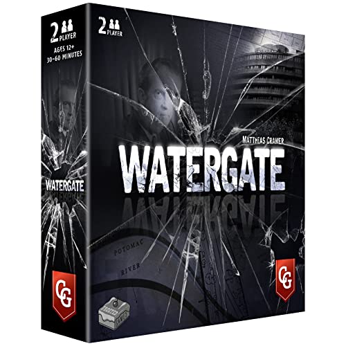 Capstone Games: Watergate, Strategy Board Game, History of Watergate Included With Game, Not Essential to Play, 2-Player Game of the Year 2019, Ages 12 and Up