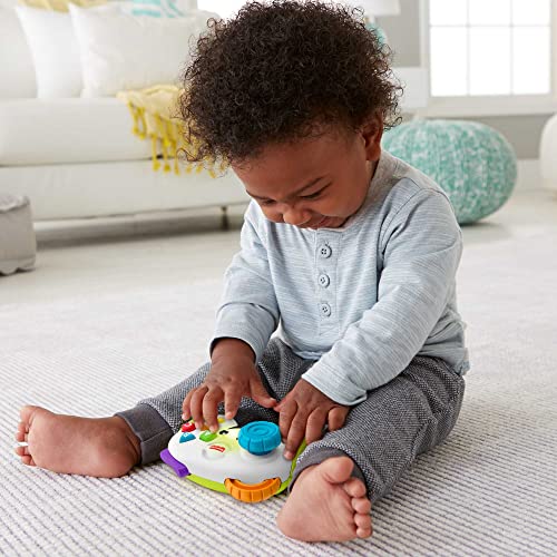Fisher-Price Laugh and Learn Baby and Toddler Toy Game and Learn Controller Pretend Video Game With Music Lights and Activities Ages 6+ Months