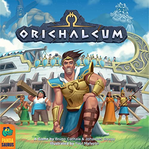 Orichalcum Board Game, Fast-Paced Strategy Game, Exploration Game, Adventure Game, Family Game for Kids and Adults, Ages 12+, 2-4 Players, Avg. Playtime 45 Minutes, Made by Pandasaurus Games