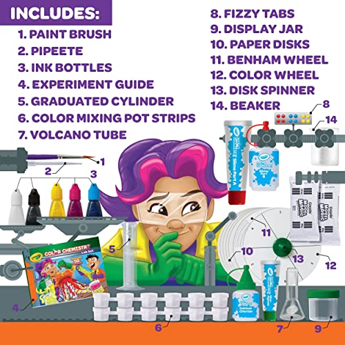 Crayola Color Chemistry Set, Science Kits For Kids, Stem Toys and Gifts, Ages 7, 8, 9, 10