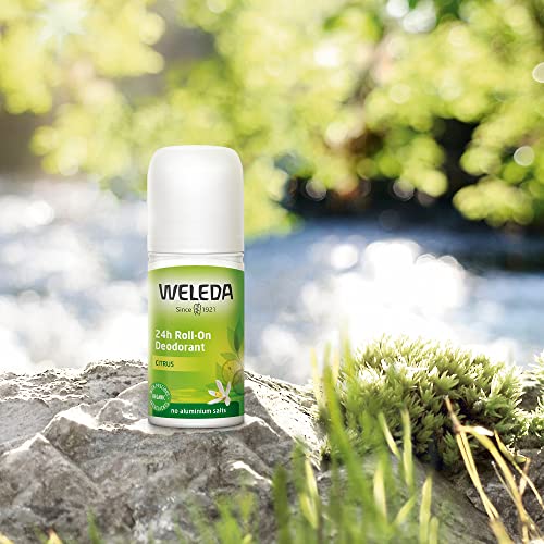 Weleda 24 Hour Roll-On Deodorant, Citrus,Yellow 1.7 Fluid Ounce