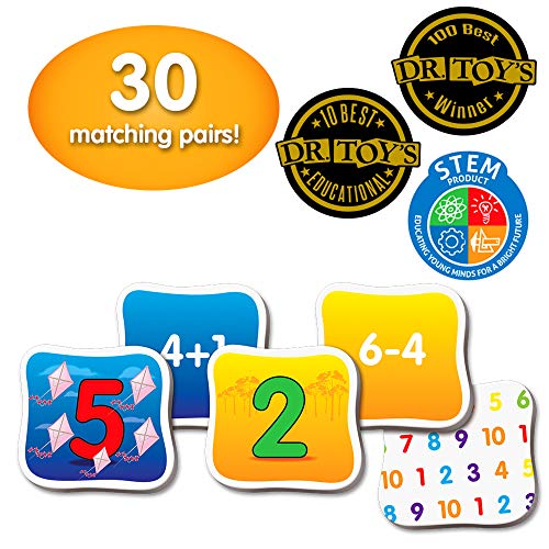 The Learning Journey: Match It! Memory - Mathematics - STEM Addition and Subtraction Game Helps to Teach Early Math Facts 30 Matching Pairs