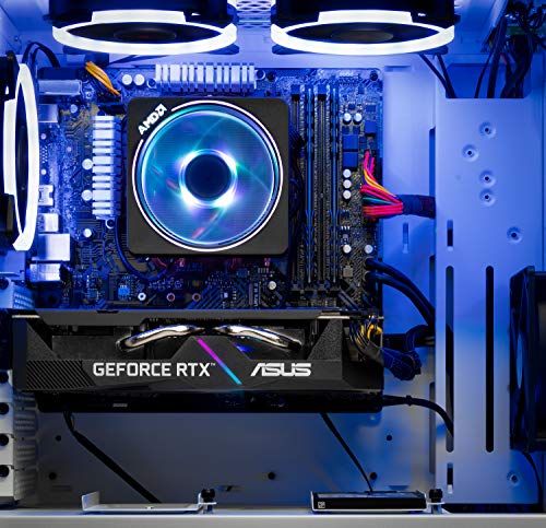 SkyTech Archangel 3.0 Gaming Computer PC Desktop - Ryzen 5 3600 6-Core 3.6GHz, RTX 2060 6G, 1TB SSD, 16GB DDR4 3000, RGB Fans, AC WiFi, Windows 10 Home 64-bit, White