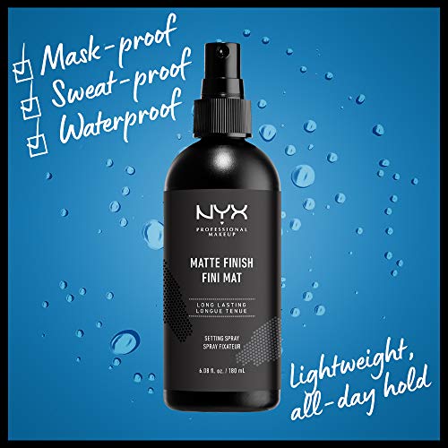 NYX PROFESSIONAL MAKEUP Makeup Setting Spray - Matte Finish JUMBO Size, Long-Lasting Vegan Formula