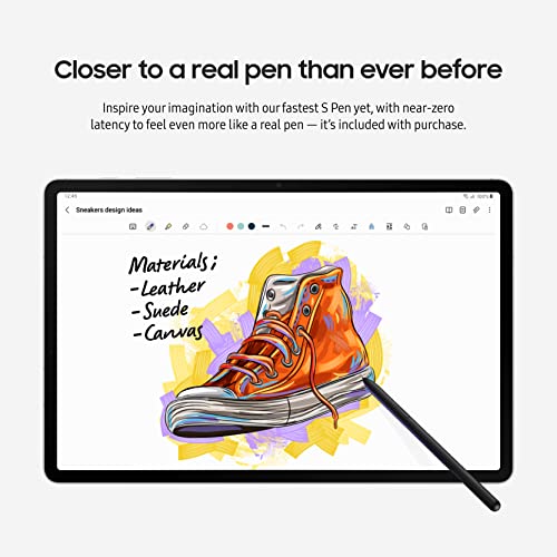 SAMSUNG Galaxy Tab S8+ Android Tablet, 12.4” Large AMOLED Screen, 256GB Storage, Wi-Fi 6E, Ultra Wide Camera, S Pen Included, Long Lasting Battery, Pink Gold