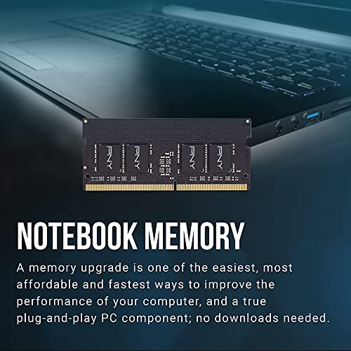 PNY Performance 16GB DDR4 DRAM 2666MHz (PC4-21300) CL19 (Compatible with 2400MHz or 2133MHz) 1.2V Notebook/Laptop (SODIMM) Computer Memory RAM – MN16GSD42666