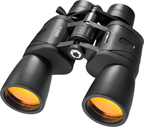 BARSKA unisex-adult 10-30x50 Zoom Gladiator Binocular Black/Black, 21.1 x 7.9 x 24.1