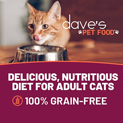 Dave's Pet Food Grain Free Wet Cat Food (Shredded Chicken and Tuna in Gravy), Naturally Healthy Canned Cat Food, Added Vitamins and Minerals, Wheat, Gluten and GMO-Free, 2.8 oz (Case of 24)