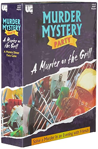 Murder Mystery Party Games - A Murder on the Grill, Host Your Own Cookout Murder Mystery Dinner for 8 Adult Players, Solve the Case with Crime Scene Clues, 18 Years and Up