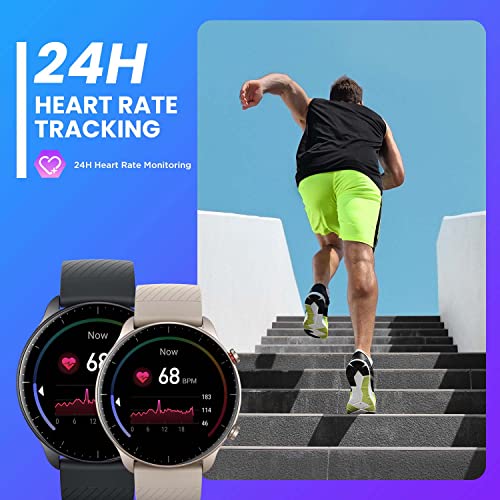 [2022 New Version] Amazfit GTR 2 Smart Watch for Men, Alexa Built-in, with Bluetooth Call and Text, GPS Fitness Tracker, 90 Sports Modes, Blood Oxygen Heart Rate Tracker Grey