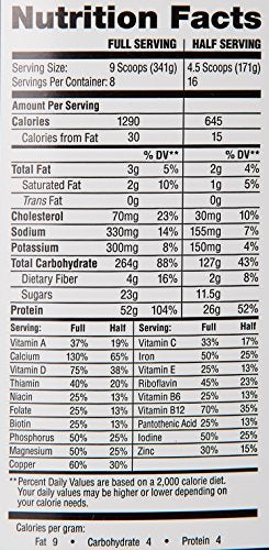 Labrada Nutrition Muscle Mass Gainer, Vanilla, 6 Pound (Packaging may Vary)