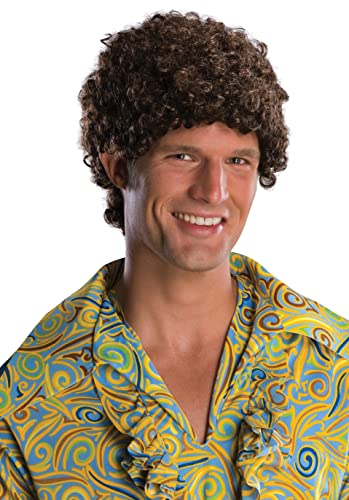 Rubie's Adult Tight Afro Wig, Brown, One Size