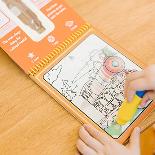 Melissa and Doug On the Go Water Wow! Reusable Water-Reveal Activity Pads, 3-pk, Vehicles, Animals, Alphabet - Travel Toys, Party Favors, Stocking Stuffers, Mess Free Coloring Books For Kids Ages 3+