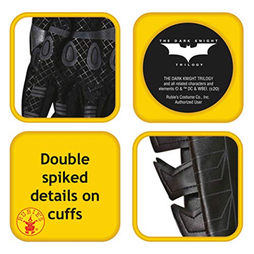 Rubie's mens Batman Dark Knight Rises, Batman Gauntlets adult sized costumes, Black, One Size US