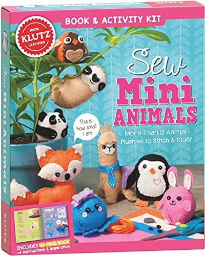 Sew Mini Animals (Klutz Craft Kit) 8' Length x 1.5' Width x 9' Height