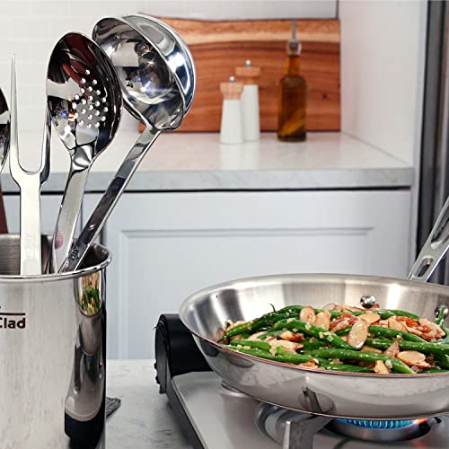 All-Clad T104 Stainless Steel Ladle Kitchen Tool, 12-Inch, Silver