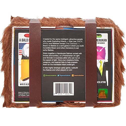 Bears vs Babies by Exploding Kittens - A Monster-Building- Family-Friendly Party Games - Card Games For Adults, Teens and Kids