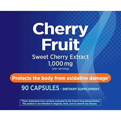 Nature's Way Cherry Fruit, Supports Antioxidant Pathways*, 1,000 mg Per Serving, 90 Capsules