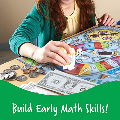 Learning Resources Money Bags Coin Value Game - Ages 7+ Fun Learning Games for Kids, Develops Math Skills and Money Recognition, Educational Games for Kids, Play Money for Kids