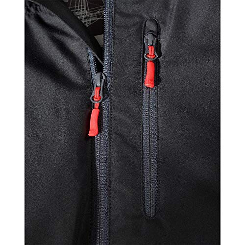 Helly Hansen Men's Standard Crew Midlayer Fleece Lined Waterproof Windproof Rain Jacket, 990 Black, XX-Large