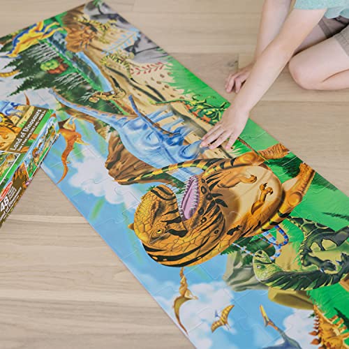 Melissa and Doug Land of Dinosaurs Floor Puzzle (48 pcs, 4 feet long)