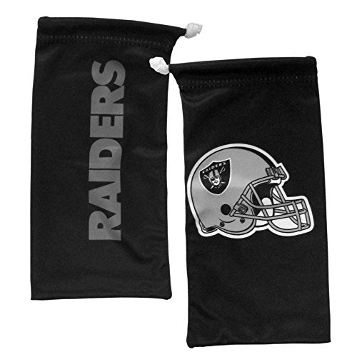 NFL Oakland Raiders Adult Sunglass and Bag Set, Black