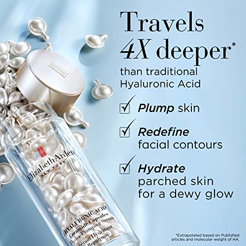 Elizabeth Arden Hyaluronic Acid Ceramide Capsule Serum, Hydra-Plumping Skin Care Serum