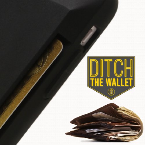 Smartish iPhone 5c Wallet Case - [Ultra Slim Protective iPhone Wallet] - Slite Card Case for iPhone 5c by (CM4) - Black Onyx'