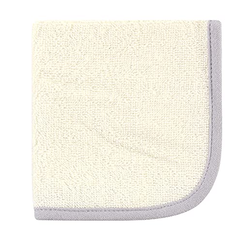 Hudson Baby Unisex Baby Cotton Hooded Towel and Washcloth, Royal Safari, One Size