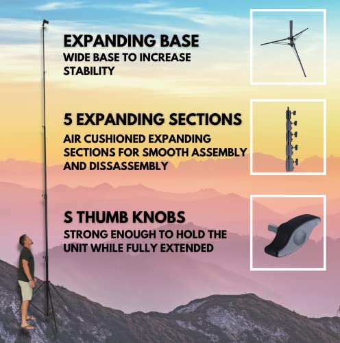 Glide Gear Sky High 20' Heavy Duty Professional Video Camera Sports Tripod Stand