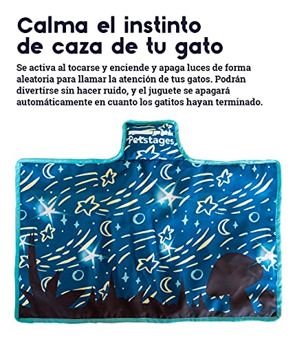 Petstages Swat and Play Quiet Mat - Light Up Cat and Kitten Toys - Interactive Nighttime Cat Toy - Ideal for Indoor Cats