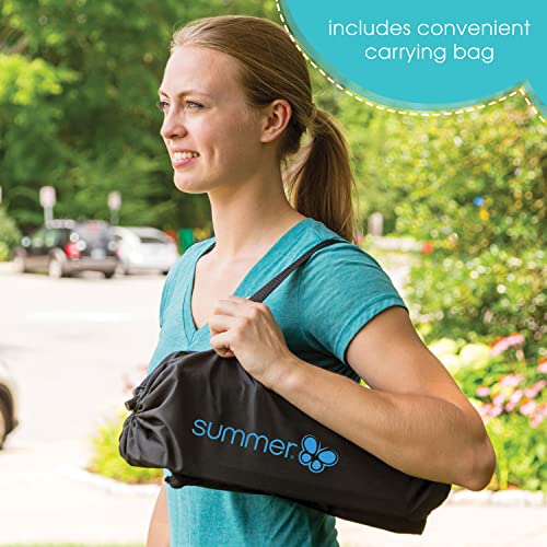 Summer Pop ‘n Sit Portable Booster Chair, Dusty Blue - Booster Seat for Indoor/Outdoor Use - Fast, Easy and Compact Fold