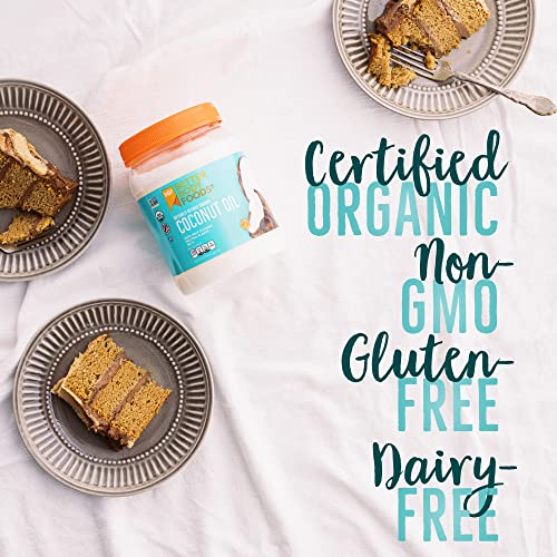 BetterBody Foods Naturally Refined Organic Coconut Oil with Neutral Flavor and Aroma, Non-GMO, Cooking Oil, 56 oz