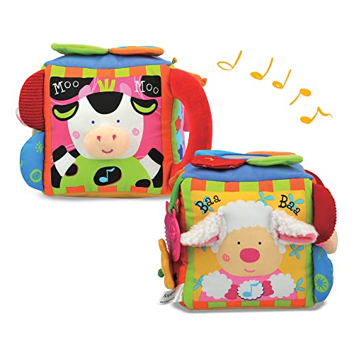 Melissa and Doug K's Kids Musical Farmyard Cube Educational Baby Toy