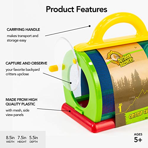 Outdoor Discovery Critter Case by Toysmith - Backyard Nature Exploration To Catch and Release Bugs and Insects to Study Up Close