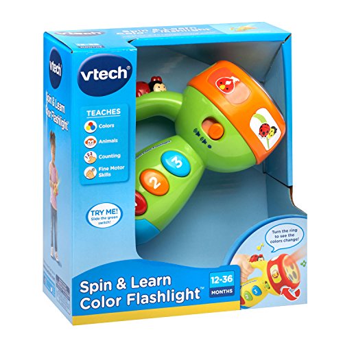 VTech Spin and Learn Color Flashlight Amazon Exclusive, Lime Green