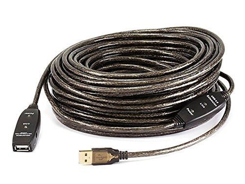 Monoprice 82ft 25M USB 2.0 A Male to A Female Active Extension / Repeater Cable (Kinect and PS3 Move Compatible Extension)